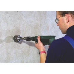 kwbHohlbohrkrone mit Schaft und Zentrierbohrer Durchmesser 66 mm