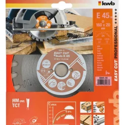 kwbKreissägeblätter Easy Cut für Handkreissägen Durchmesser 160x20 mm