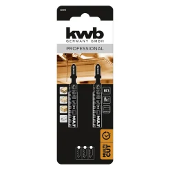 kwb Multicut HCS-Stichsägeblätter mit T-Schaft für Holz 2-tlg. 117 mm