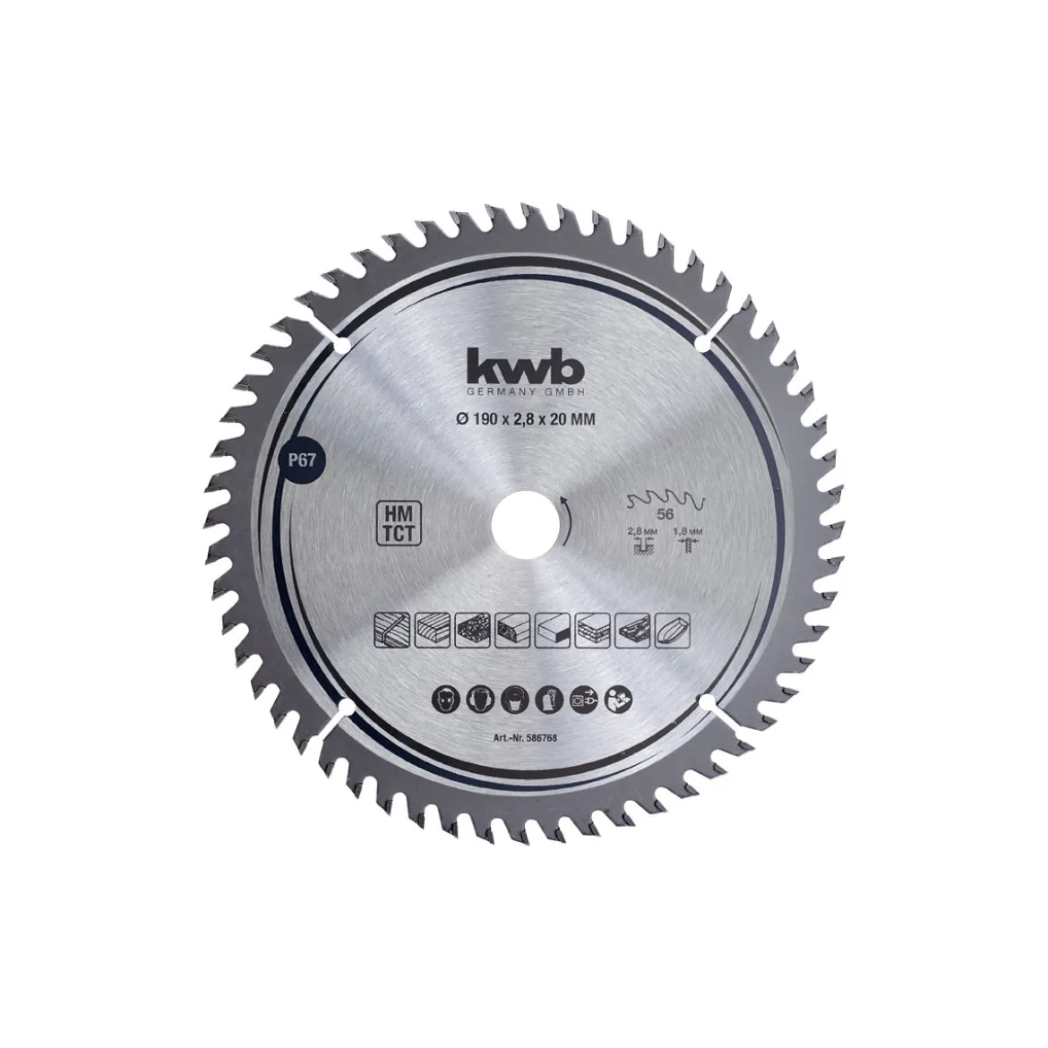 kwbPräzisions-Kreissägeblätter für Handkreissägen Durchmesser 190x20 mm