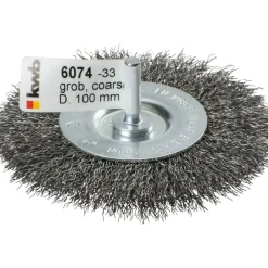 kwbScheibenbürsten für Einsatz mit Bohrmaschinen und Akkuschraubern HSS grob Durchmesser 100 mm