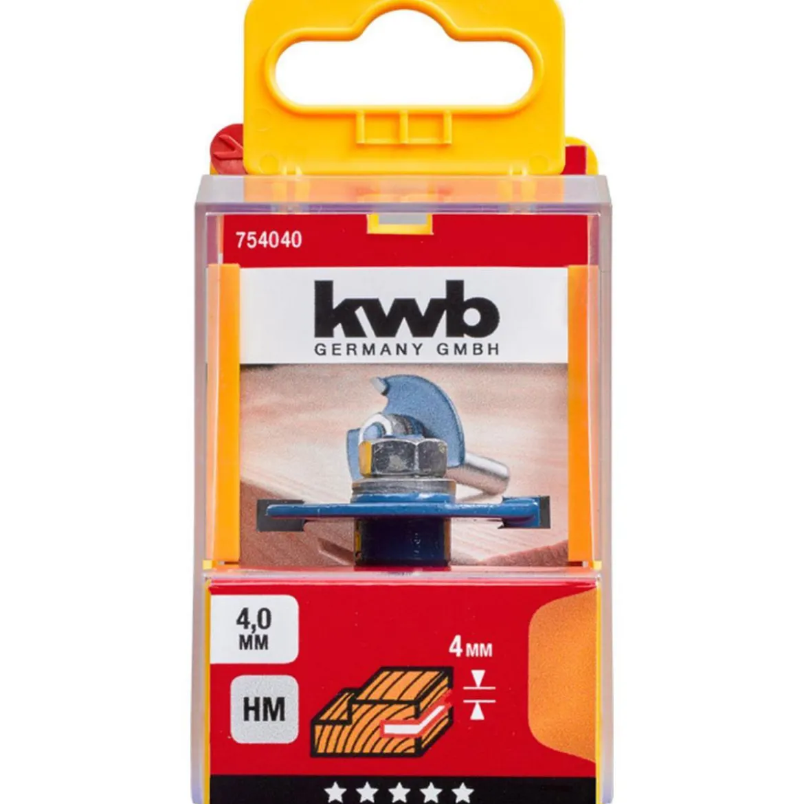 kwbScheibennutfräser mit Spannschaft 4 mm