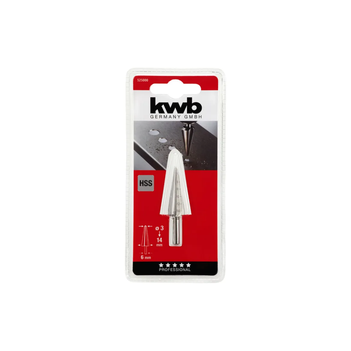 kwbSchälbohrer Durchmesser 3-14 mm