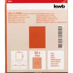 kwbSchleifpapier Holz und Farbe Flint 230 x 280 mm K80
