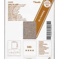 kwbSchleifpapier Holz und Lack Finishing 230 x 280 mm K60