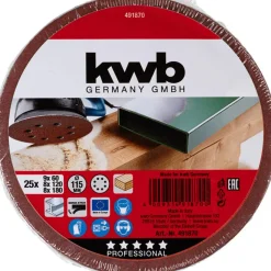 kwbSchleifscheiben Quick-Stick Holz und Metall Durchmesser 115 mm
