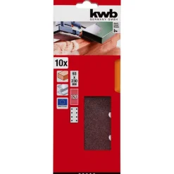 kwbSchleifstreifen Holz und Metall 93 x 230 mm K120