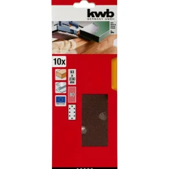 kwbSchleifstreifen Holz und Metall 93 x 230 mm K80