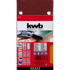 kwbSchleifstreifen Quick-Stick Holz und Metall 93 x 185 mm