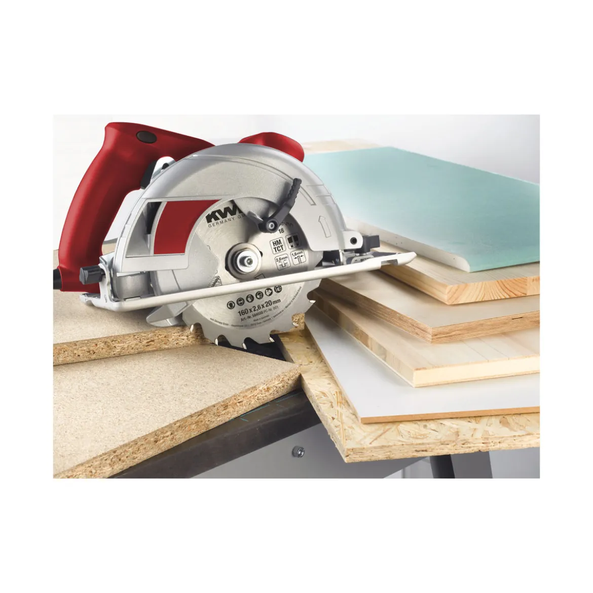 kwbSpanplatten-Kreissägeblätter für Handkreissägen Durchmesser 180 mm