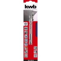 kwbSpiralbohrer mit Sechskantaufnahme 1/4" Durchmesser 4 mm