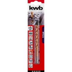 kwbSpiralbohrer Titan Durchmesser 8 mm