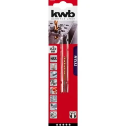 kwbSpiralbohrer Titan Durchmesser 3 mm