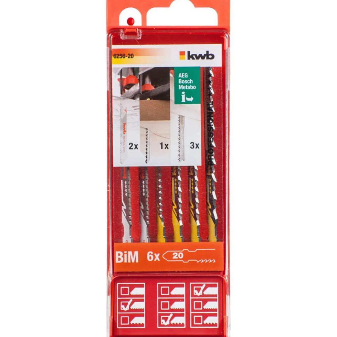 kwbStichsägeblätter-Set 6 teilig S20