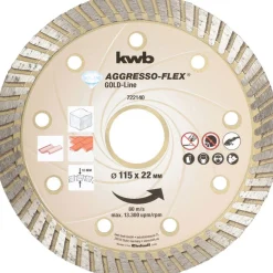 kwbTrennscheiben Aggreso-Flex Gold-Line Diamant Durchmesser 115 mm