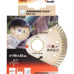 kwbTrennscheiben Aggreso-Flex Gold-Line Diamant Durchmesser 115 mm