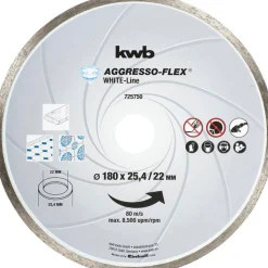 kwbTrennscheiben Aggreso Flex White Line Diamant Durchmesser 180 mm