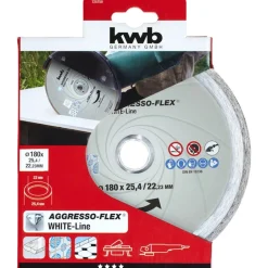 kwbTrennscheiben Aggreso Flex White Line Diamant Durchmesser 180 mm