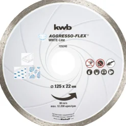 kwbTrennscheiben Aggreso Flex White Line Diamant Durchmesser 125 mm