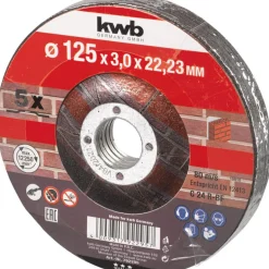kwbTrennscheiben Steinbearbeitung Durchmesser 125 mm 5 Stück