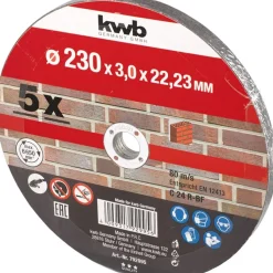 kwbTrennscheiben Steinbearbeitung Durchmesser 230 mm 5 Stück