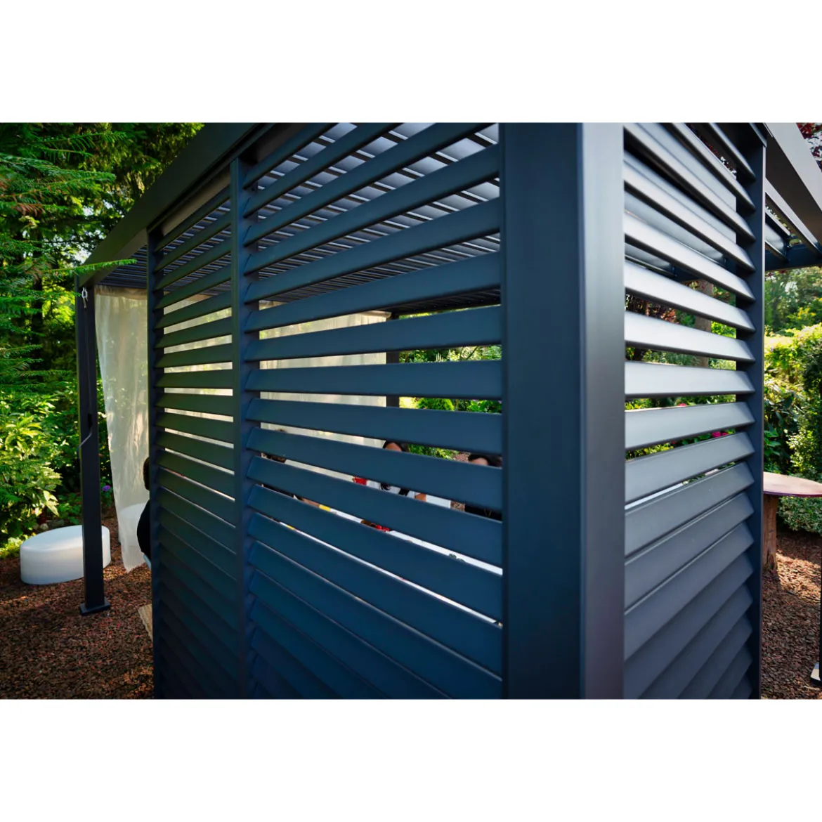 Lamellenwand 300-Serie anthrazit 0,9 x 2,4 m