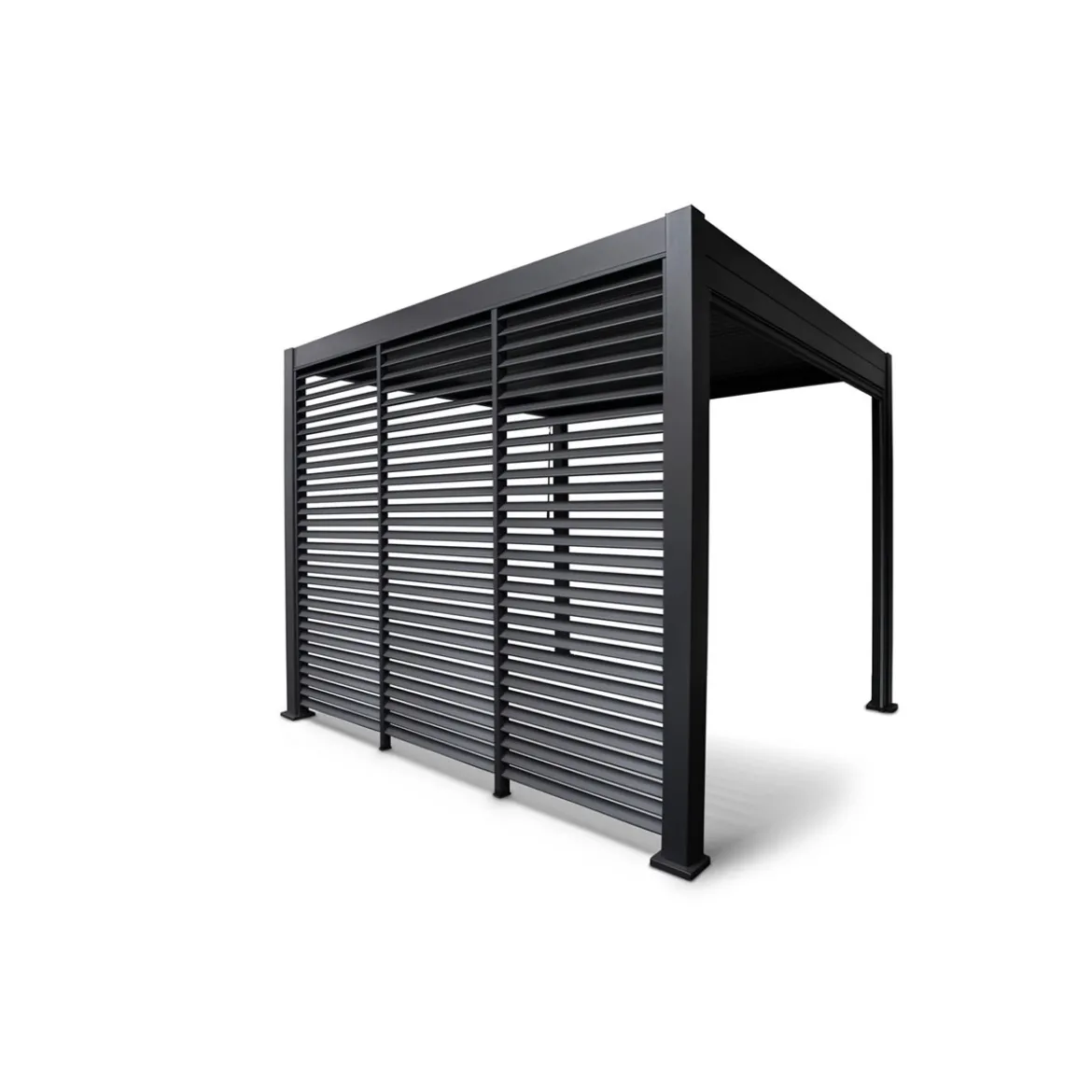 Lamellenwand 300-Serie anthrazit 0,9 x 2,4 m