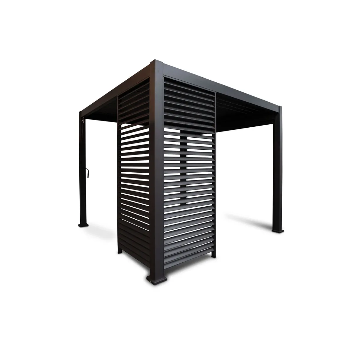 Lamellenwand 300-Serie anthrazit 0,9 x 2,4 m