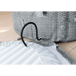 LAY-Z-SPA Whirlpool Bali 196x71cmGrau Rattan Rund