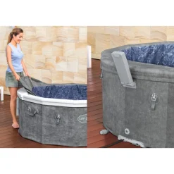 LAY-Z-SPA Whirlpool Carrara 170x65Foam Spa UltraFit Smart grau
