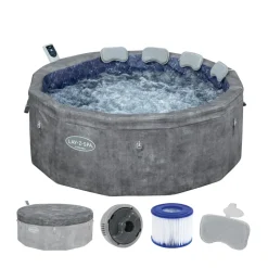 LAY-Z-SPA Whirlpool Carrara 170x65Foam Spa UltraFit Smart grau