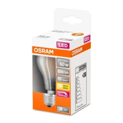 LED Gluehlampe dim E27 806lm 27K 60W Ersatz warmweiss Filament matt