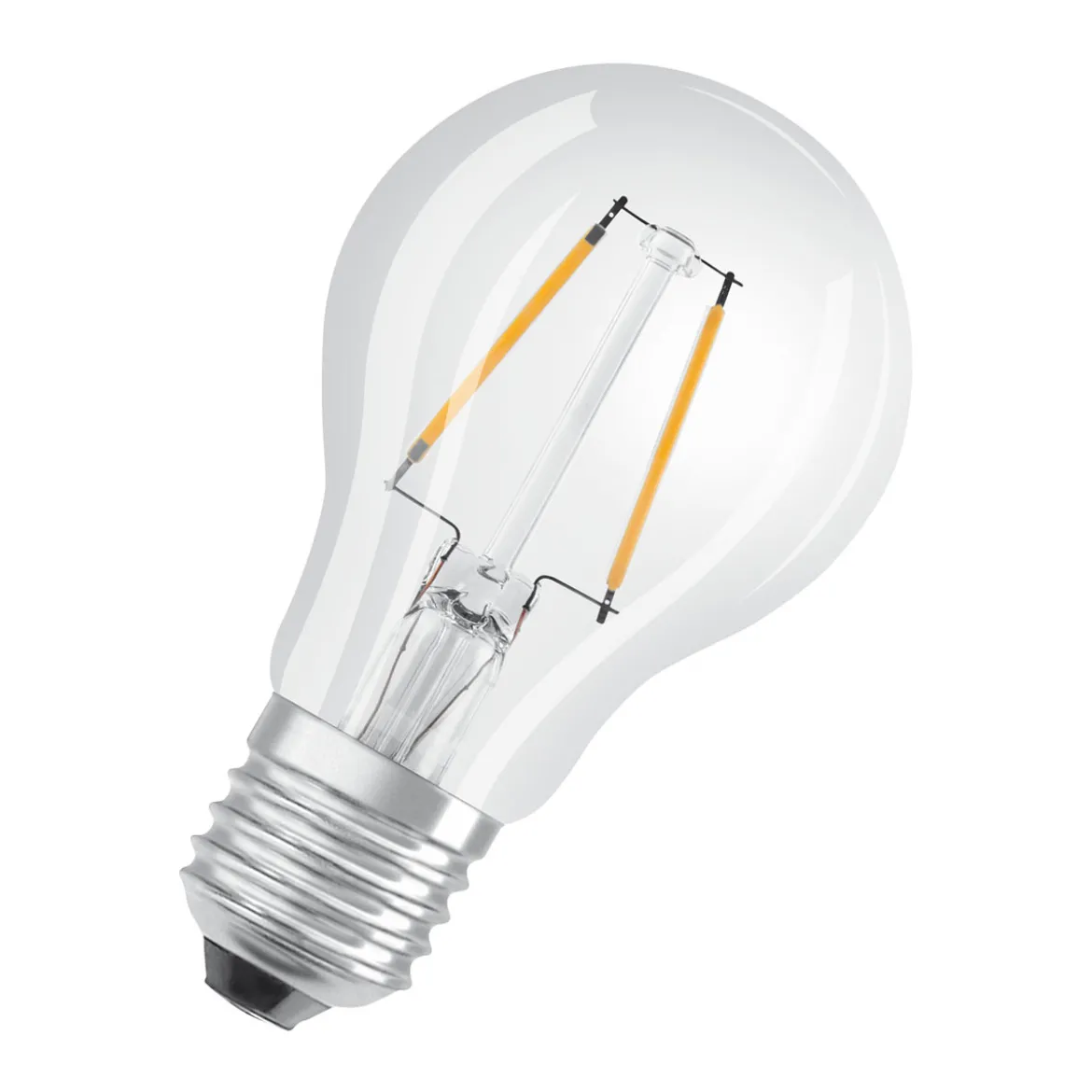 LED Gluehlampe E27 250lm 2.700K 25 WErsatz warmweiss Filament klar