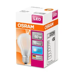 LED Gluehlampe E27 806lm 4.000K 60 WErsatz kaltweiss Filament matt
