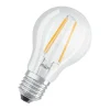LED Gluehlampe E27 470lm 2.700K 40WErsatz warmweiss Filament klar 2er Pack