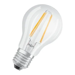 LED Gluehlampe E27 470lm 2.700K40W Ersatz warmweiss Filament klar