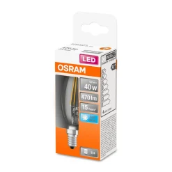 LED Kerze E14 470lm 4.000K40 W Ersatz kaltweiss Filament klar