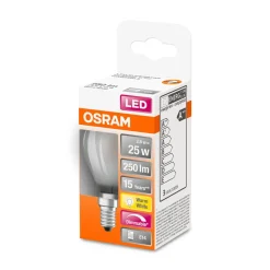 LED Tropfen dim E14 250lm 2.700K 25 WErsatz warmweiss Filament matt