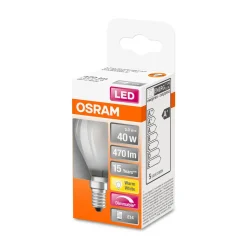 LED Tropfen dim E14 470lm 2.700K 40 WErsatz warmweiss Filament matt