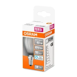 LED Tropfen E14 470lm 6.500 K40 WErsatz tageslichtweiss Filament matt