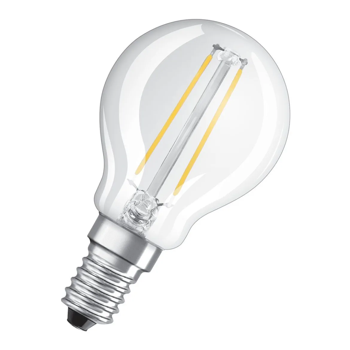 LED Tropfen E14 250lm 2.700K 25 WErsatz warmweiss Filament klar