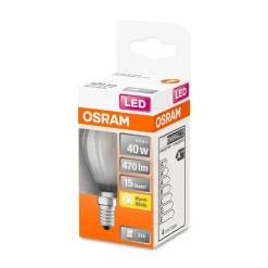 LED Tropfen E14 470lm 2.700K 40 WErsatz warmweiss Filament matt