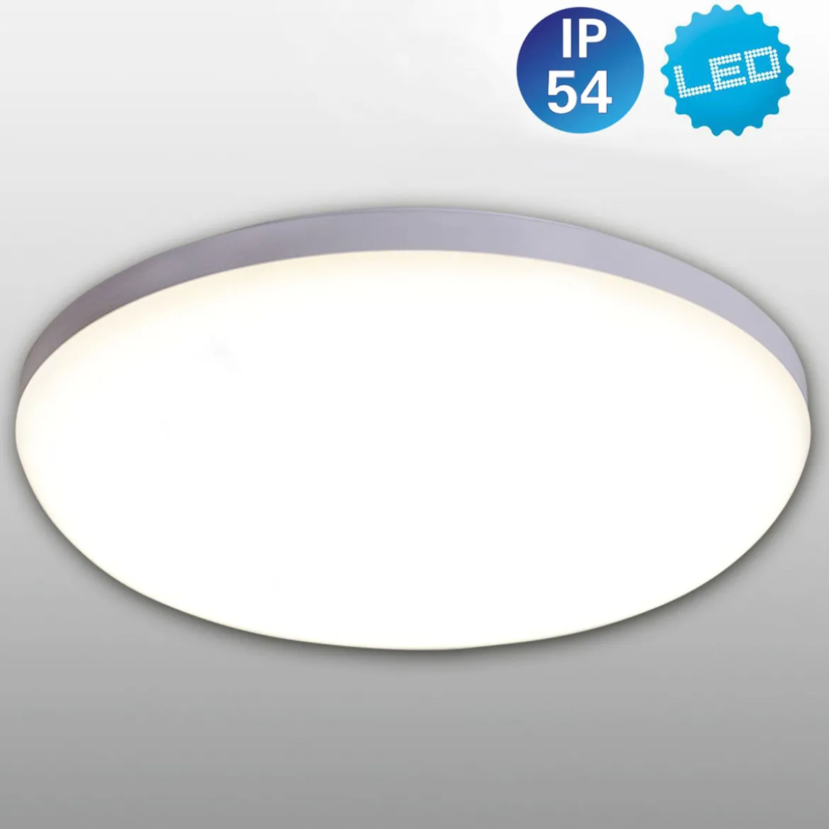 LED Deckenleuchte Garda D 28 cmH 5,5 cm, weiss satiniert
