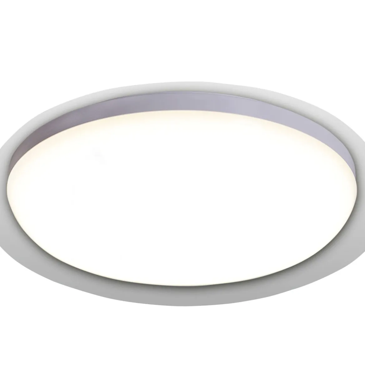 LED Deckenleuchte Garda D 28 cmH 5,5 cm, weiss satiniert