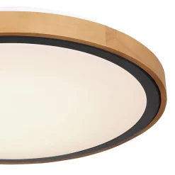 LED DL Bruno D43,7cm holz-schwarz24W 1000lm CCT3000/4500/6000K