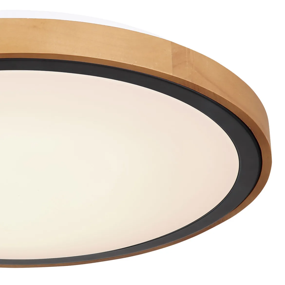 LED DL Bruno D43,7cm holz-schwarz24W 1000lm CCT3000/4500/6000K