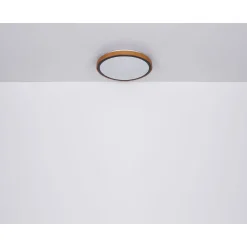 LED DL Bruno D43,7cm holz-schwarz24W 1000lm CCT3000/4500/6000K