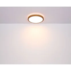 LED DL Bruno D43,7cm holz-schwarz24W 1000lm CCT3000/4500/6000K