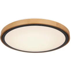LED DL Bruno D43,7cm holz-schwarz24W 1000lm CCT3000/4500/6000K