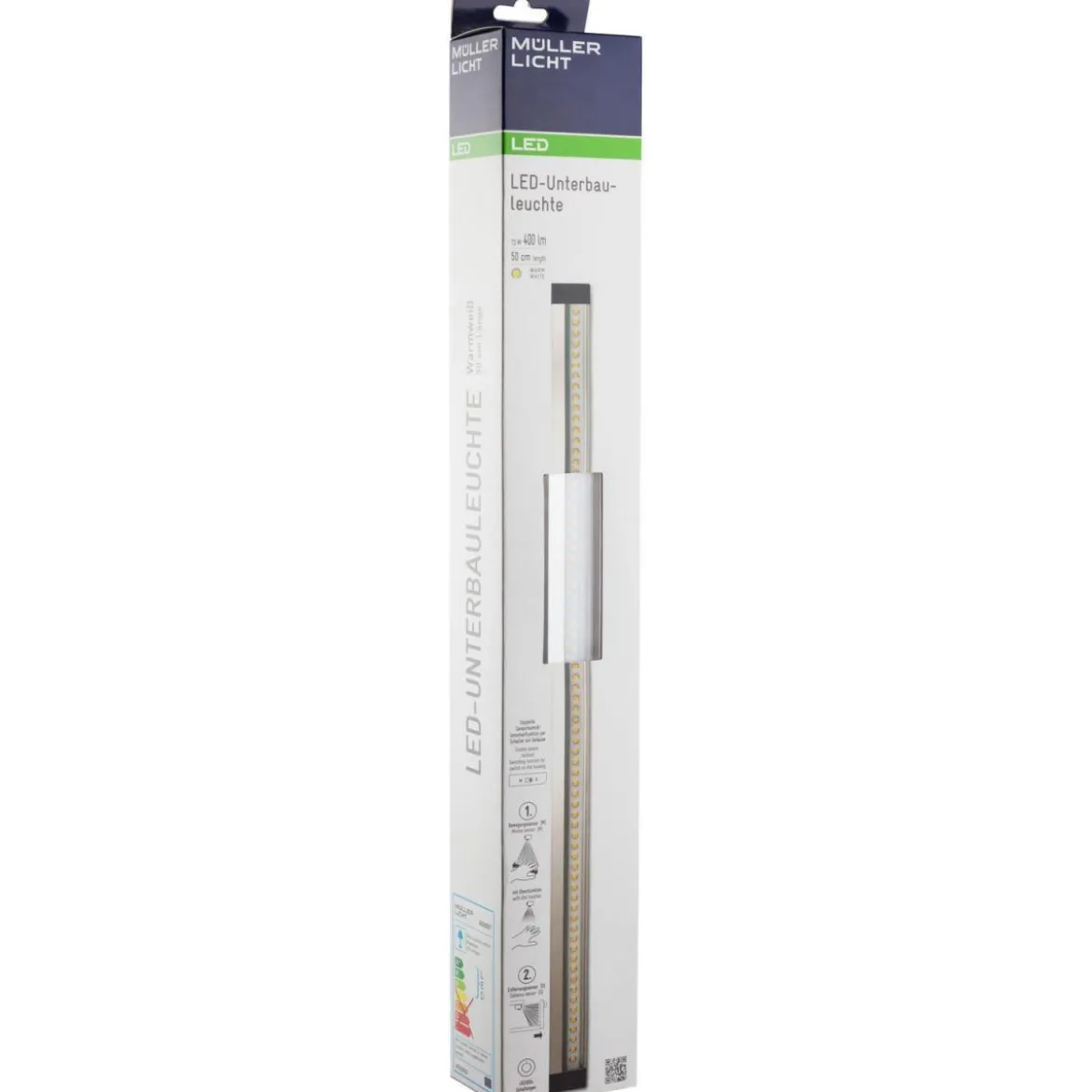 LED-Unterbauleuchte Balic Sensor 50 dimmbar Bewegungs- und Entfernungssensor 50 x 2,9 x 1 cm